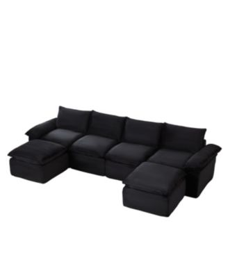 Streamdale Modern corduroy cloud sofa, comfortable & combinable for living rooms