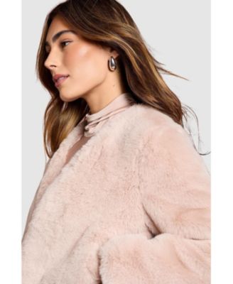 Women's Edge To Edge Faux Fur Coat