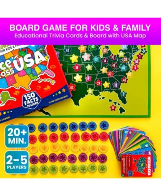 Space Board Game for Kids Ages 8-12 and Families – Fun Space Trivia Game with 50 Cards – Learn Planets, Moons Facts – Educational Family Games