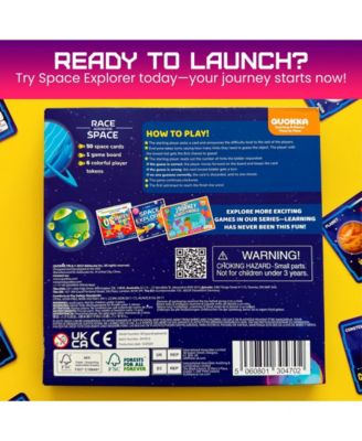 Space Board Game for Kids Ages 8-12 and Families – Fun Space Trivia Game with 50 Cards – Learn Planets, Moons Facts – Educational Family Games
