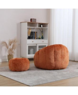 Streamdale Modern Bean Bag Chair with Ottoman for Adults