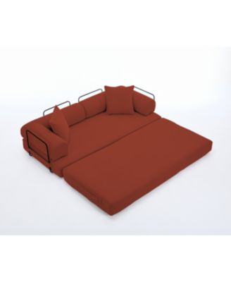 78.5" Folding Convertible Out Sleeper Sofa Bed, 5-in-1 DIY Combination Sofa