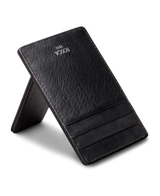 Men's Nappa Vitello Deluxe Front Pocket Wallet RFID, Black