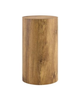 Streamdale Simple wood grain coffee table, 11.8" D x 21.6" H, MDF, industrial style.