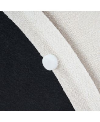 Streamdale Modern Swivel Upholstered Side Chair in Beige