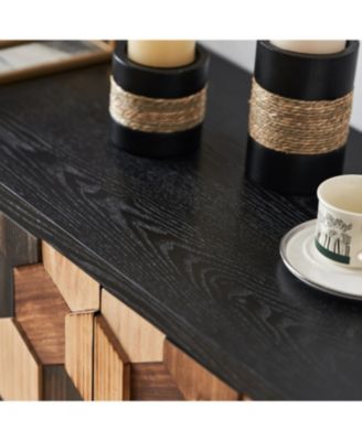 Streamdale Distressed Honeycomb Pattern Storage Cabinet with Doors