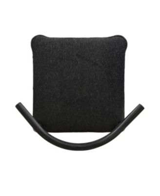 Stylish Upholstered Counter Stool with Curved Backrest