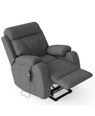 Power Lift Recliner for Elderly, Small Spaces, Remote Control, Dark Gray