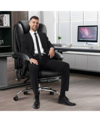 Streamdale Massage Office Chair with Heat, Vibration, Foot Rest & Reclining Backrest