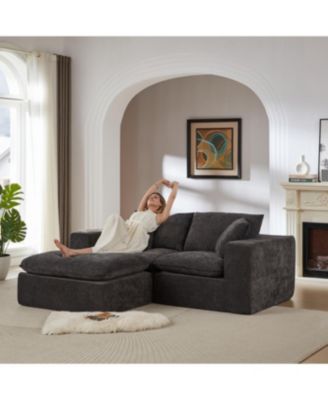 Modern Chenille Cloud Sofa - Freely Combinable, Comfortable Living Room Furniture