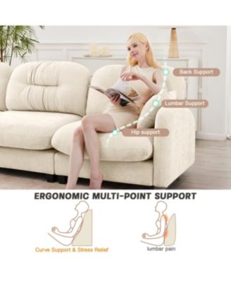 Modular Sectional U Shaped Couch with Ottoman