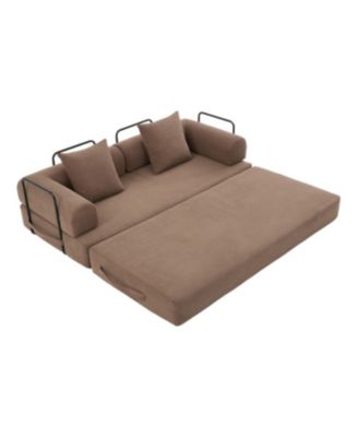 Streamdale Foldable & Compressible Sofa with Metal Frame for Small Spaces