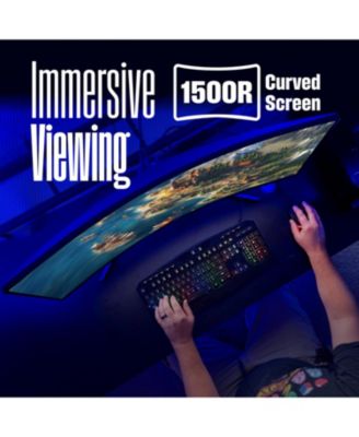 34" Curved Ultrawide Gaming Monitor, 180Hz, AMD FreeSync, 1500R Curve, 3440x1440, Built-in Speakers, 2xDP, 2xHDMI