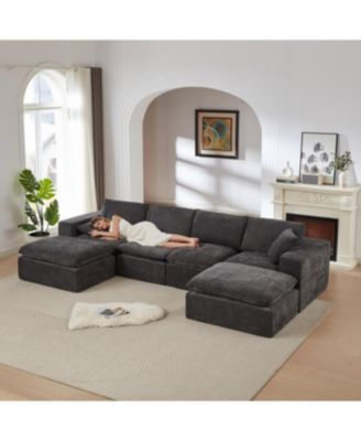 Streamdale Modern Chenille Cloud Sofa - Freely Combinable & Comfortable