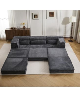 Streamdale Compression Sofa, Convertible Floor Sofa Bed, Modular Sectional Sofa