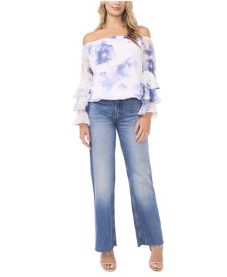 Women's Long-Sleeve Ruffle Top