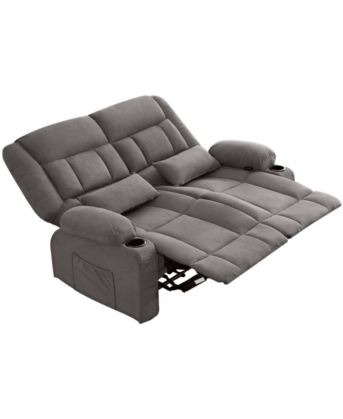 Streamdale Furniture Recliner Loveseat with Cup Holders & Side Pocket for Adults