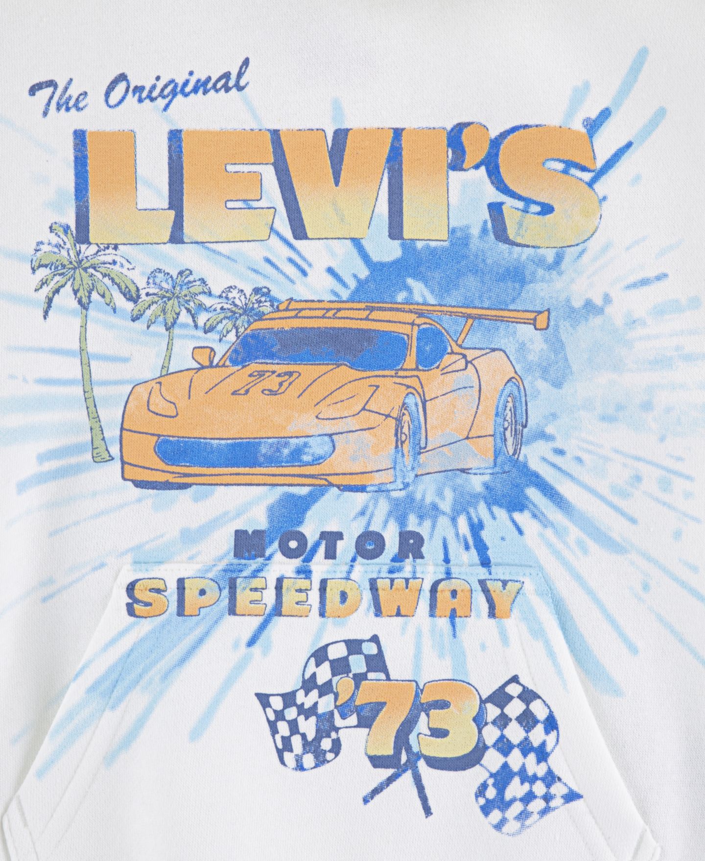 Худи Levi's Motor Speedway для мальчиков, цвет: Яркий белый — фото 3