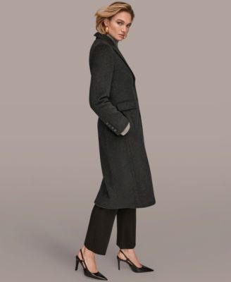 Women's Single-Breasted Stitch Trimmed Coat