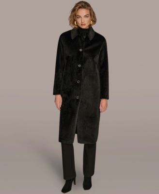 Women's Button Front Maxi Coat