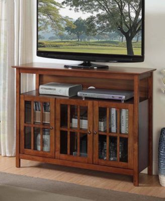47.7" Big Sur Deluxe Pine Storage TV Stand