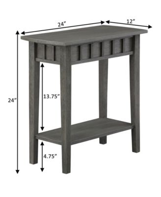 24" Dennis Rubberwood End Table