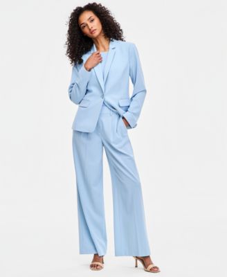 Women's Notched Collar One-Button Blazer