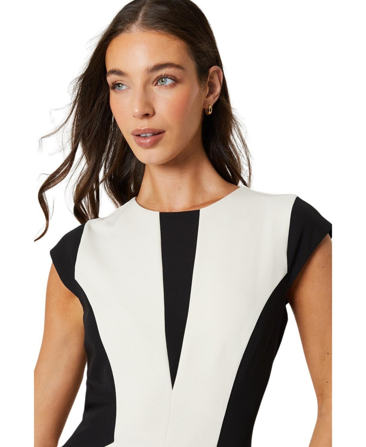 Coast Women's Crepe Color Block Midi Dress