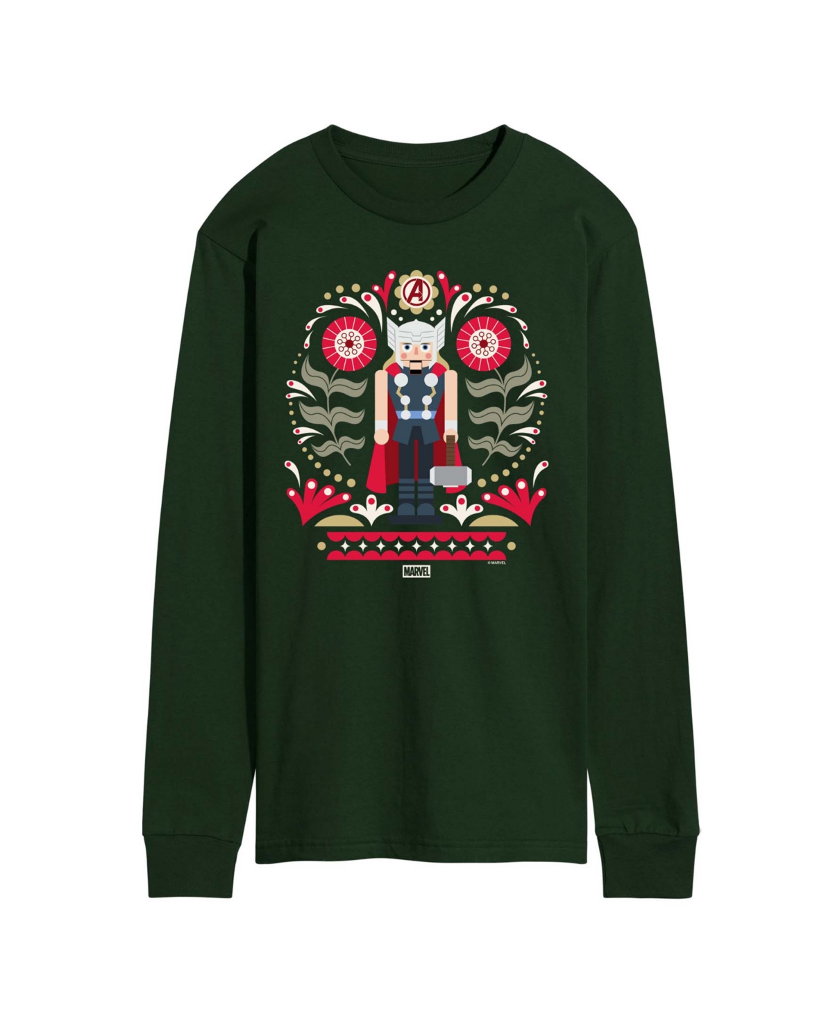 Airwaves Men's Thor Nutcracker Graphic Long-Sleeve T-Shirt