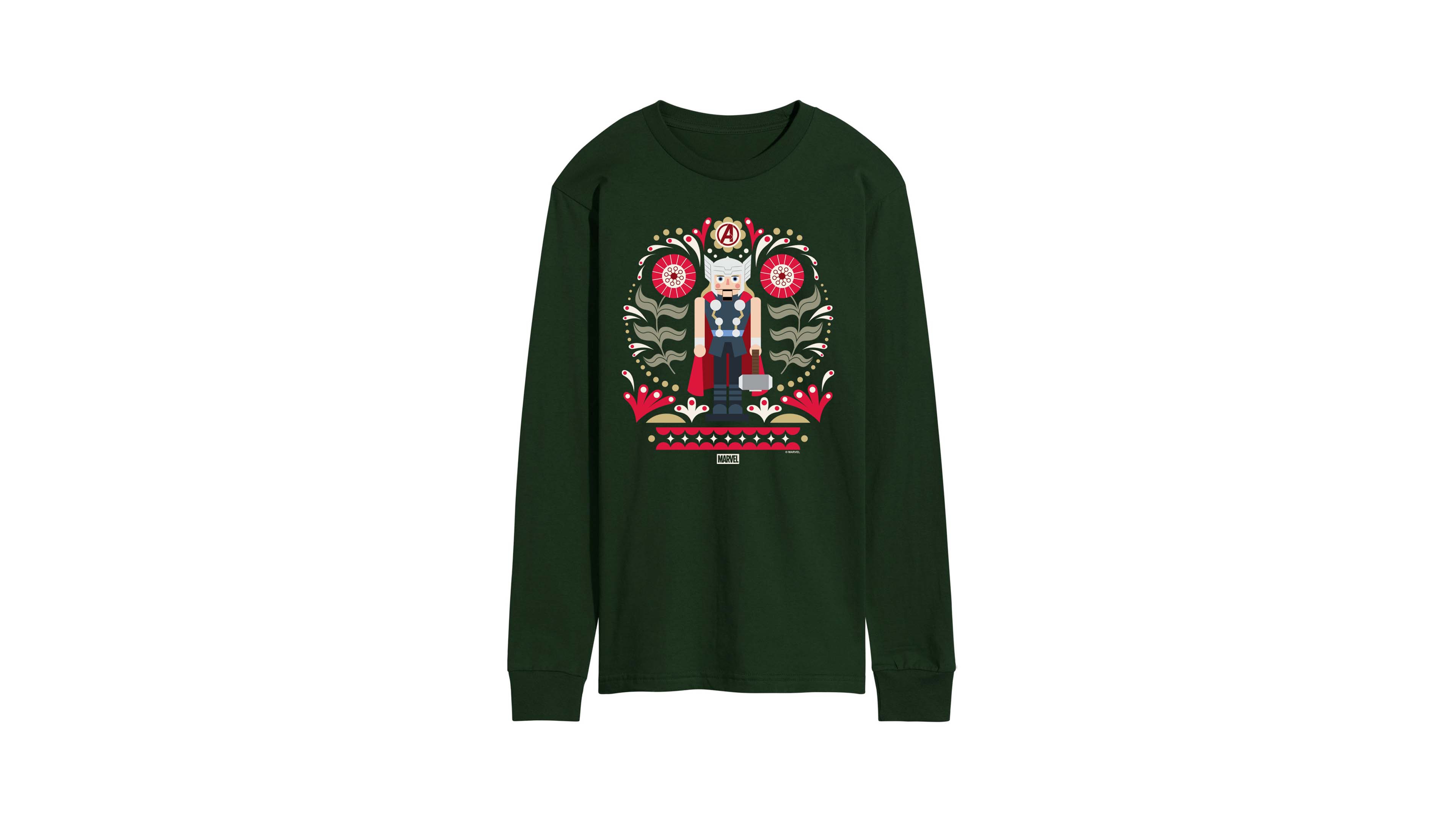Airwaves Men's Thor Nutcracker Graphic Long-Sleeve T-Shirt