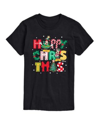 Men's Disney Happy Christmas Icons Short-Sleeve Graphic T-Shirt