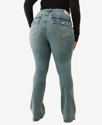 Plus Size Becca Mid Rise Bootcut Flap Jeans
