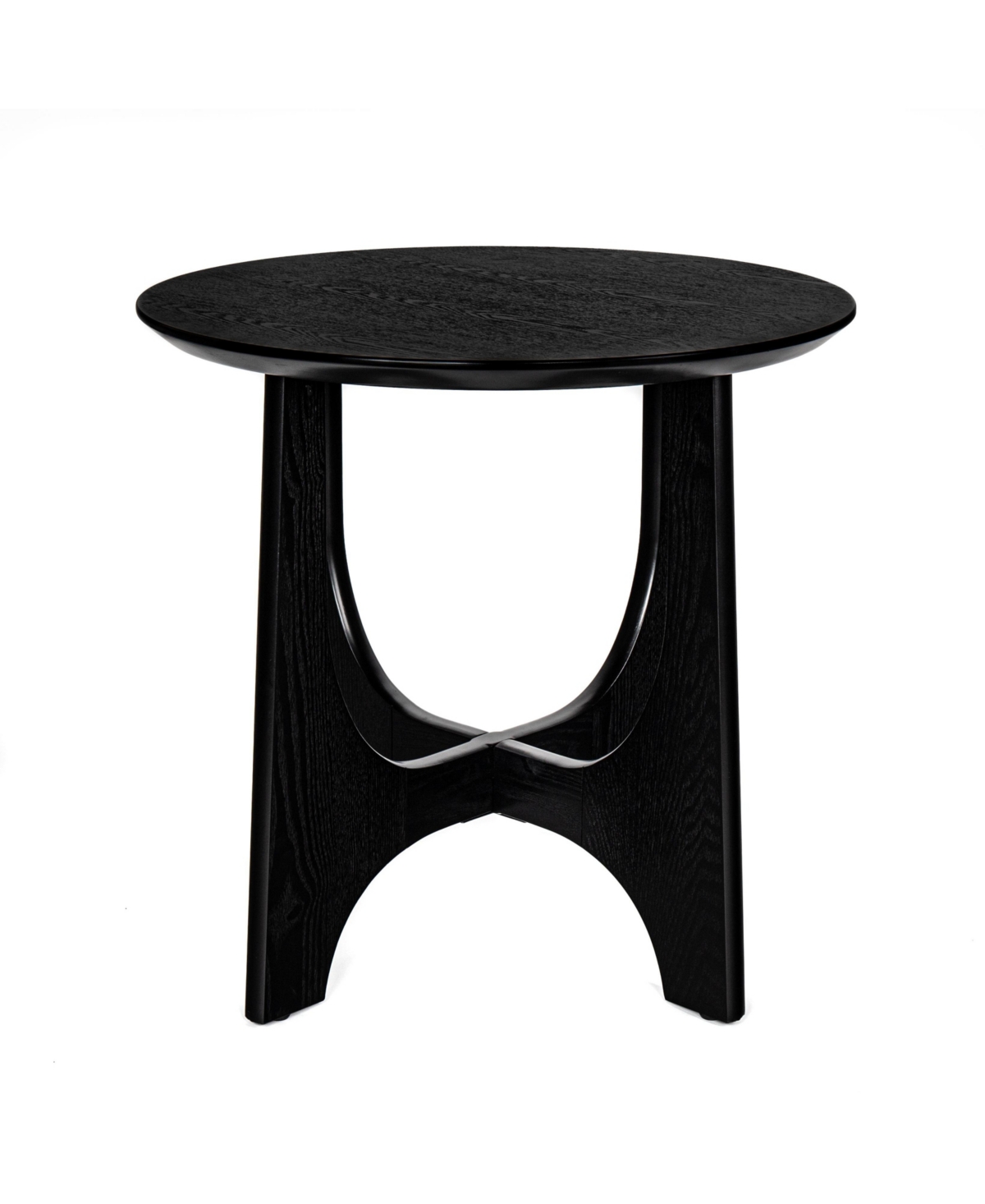 Casainc 25 Inch Round Wooden End Table and Side Table