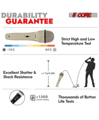 XLR Microphone Dynamic Mic Karaoke Singing Studio Mics Handheld Microfono