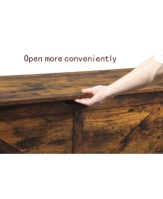 Retro Toy Box Organizer Entryway Storage Bench