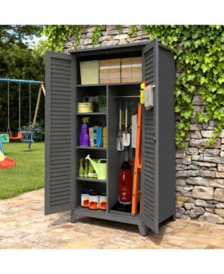  73&amp;#x22; Tall Metal Tool Storage Cabinet with Ample Storage for Garage, Warehouse, Garden, Office, Bath