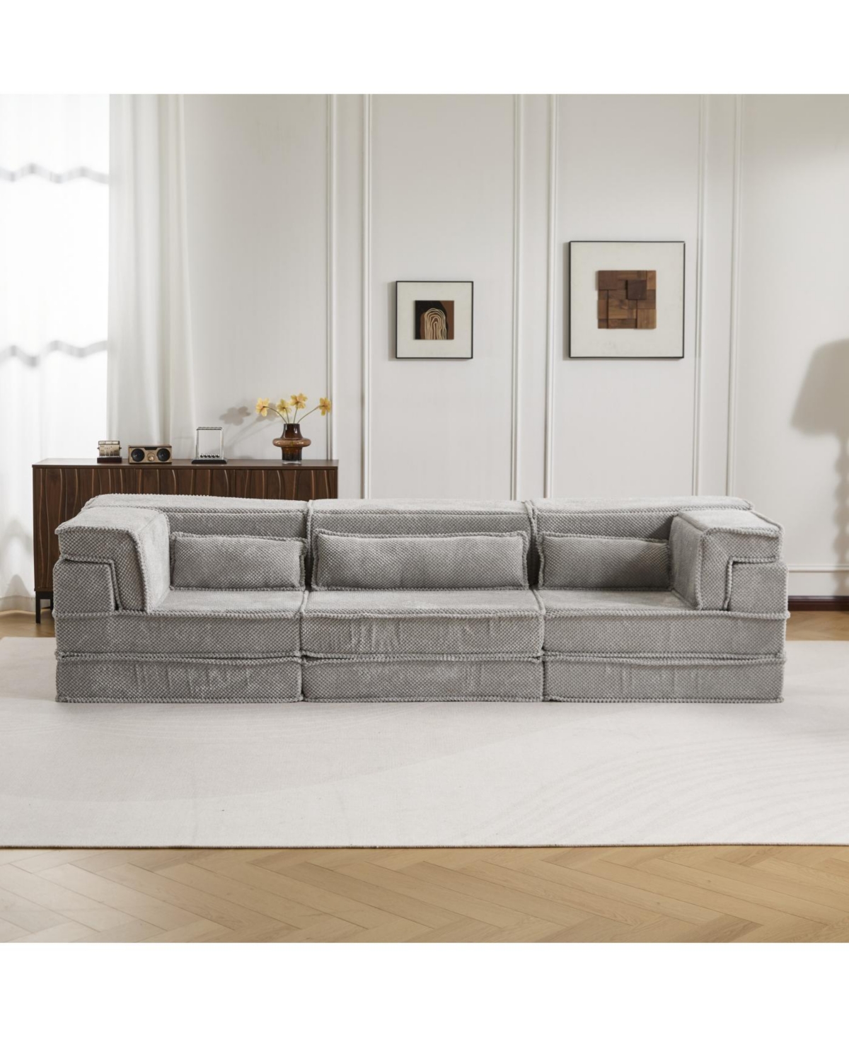 Streamdale Furniture Compression Sofa, Convertible Floor Sofa Bed