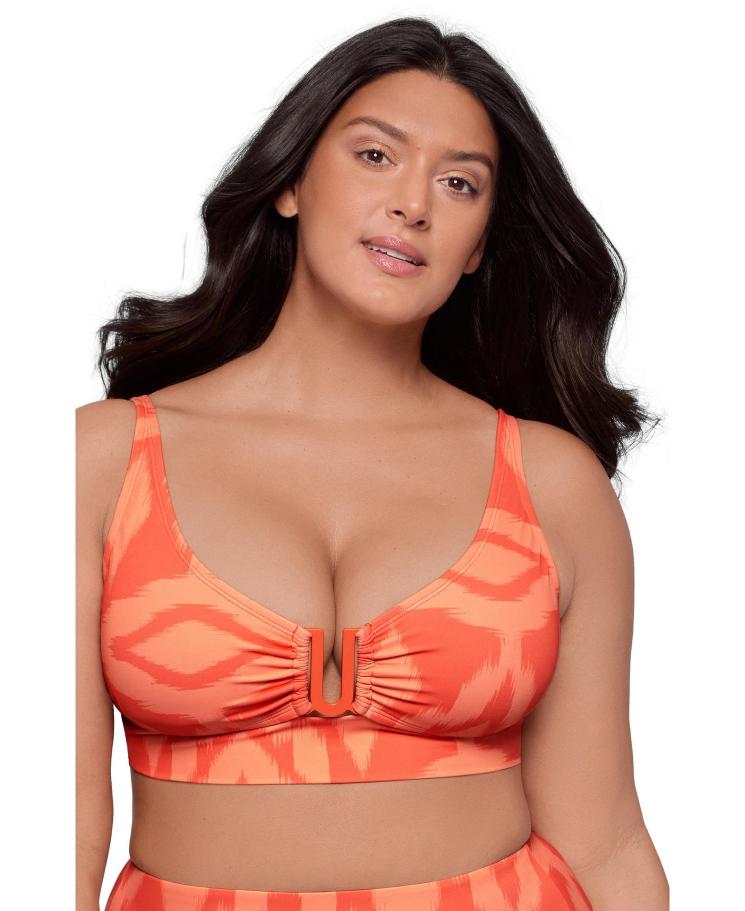 Women's Supportive and Sculpting U-Wire Midkini Swimsuit Top