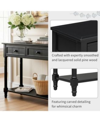 Daisy Series Console Table (Black