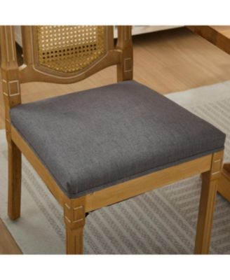 Solid Wood Rattan Back Dining Chair