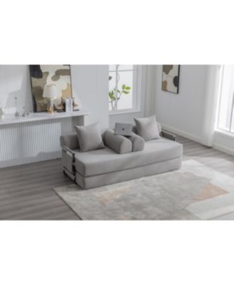 Streamdale Foldable & Compressible Sofa with Metal Frame for Small Spaces