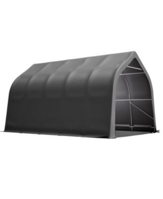 Portable Instant Garage 13x20 FT, Enclosed Carport with Cover & Steel Frame, Roll-Up Door
