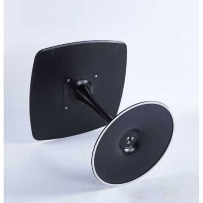 24" Black Square Tulip Dining Table for 2-4 People