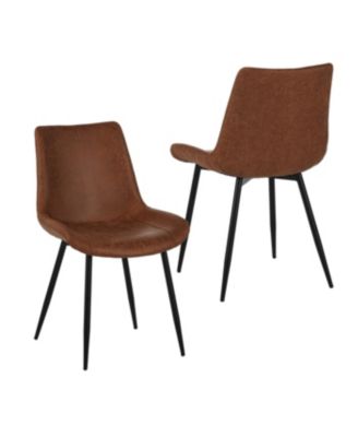 Modern Faux Leather Dining Chairs Set of 4