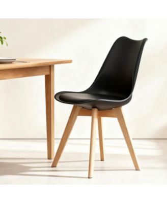 Set of 4 Dining Chairs, Medieval Modern Style