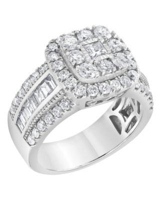 Macy's - Diamond Ring (2 ct. t.w.) in 10K White Gold