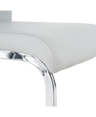 Streamdale Modern glass dining table & 6 gray chairs set