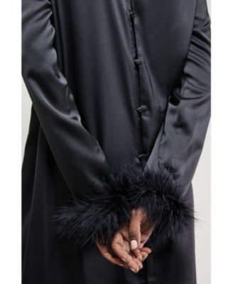 Women's Feather Swing Midi Dress