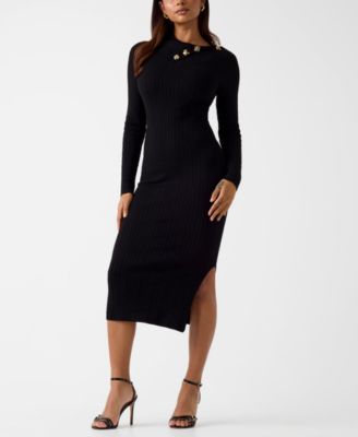 Women's Long-Sleeve Priscilla Cable Rib Dress