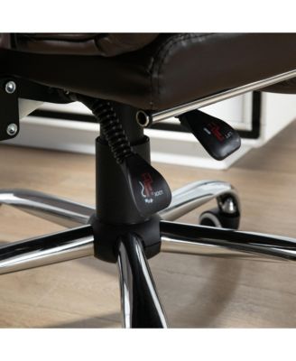 Executive Office Chair with Footrest, Padded Armrests,